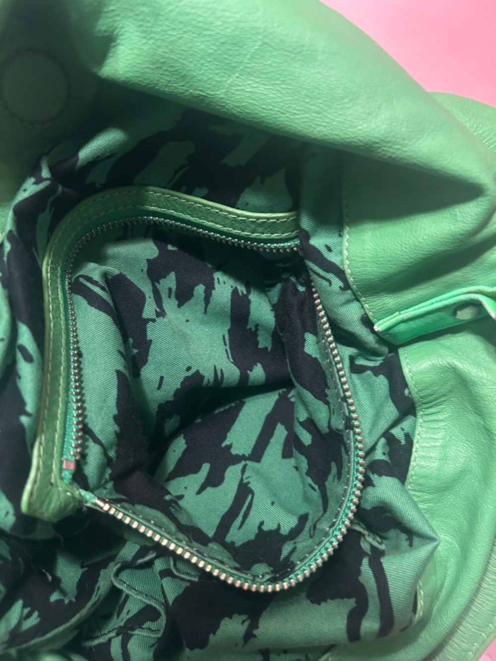 Marc by Marc Jacobs Neon Green Leather Hobo Bag - Picture 12 of 12